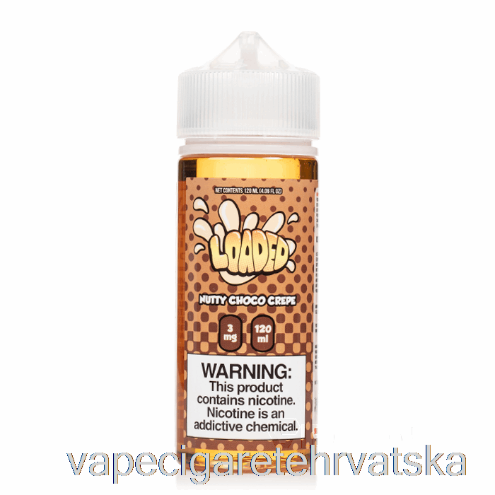 Vape Cigarete Nutty Choco Crepe - Puna E-tekućina - Nemilosrdne Pare - 120 Ml 6 Mg
